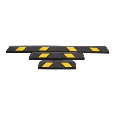 Vue d'ensemble des 3 butées de parking aux 3 dimensions différentes
