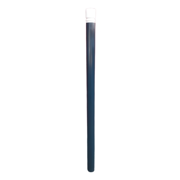 Vue générale du potelet PMR double gorge H1480 x diam.76 mm