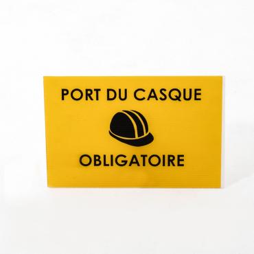 Panneau port du casque...