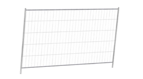 Barrière grillagée de chantier