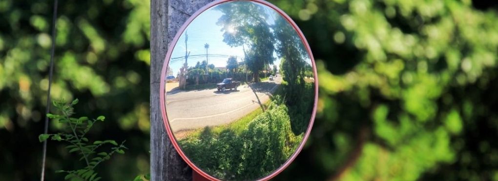 Miroir routier & Miroir de rue conforme pour voie publique