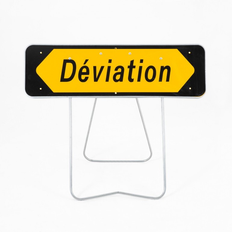 panneau de déviation